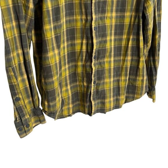 Columbia Plaid Performance Long Sleeve Button Down Shirt Green Size Large - Picture 3 of 6